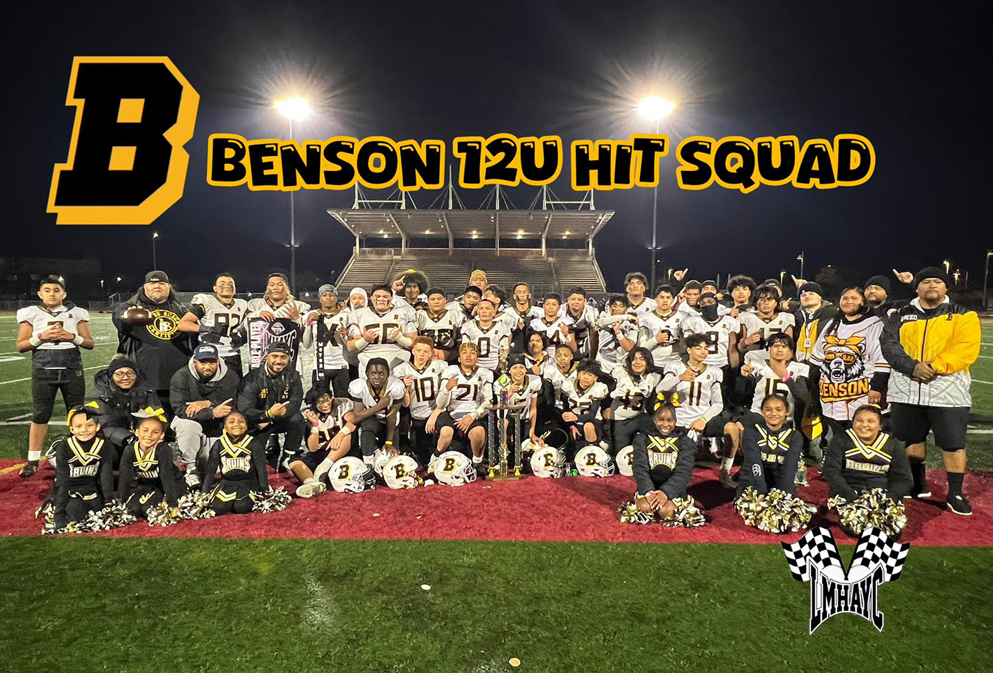 2025 WYFL 12U champions — Benson Bruins