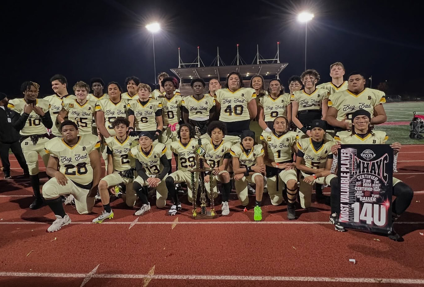 2025 WYFL 14U champions — Benson Bruins 13U